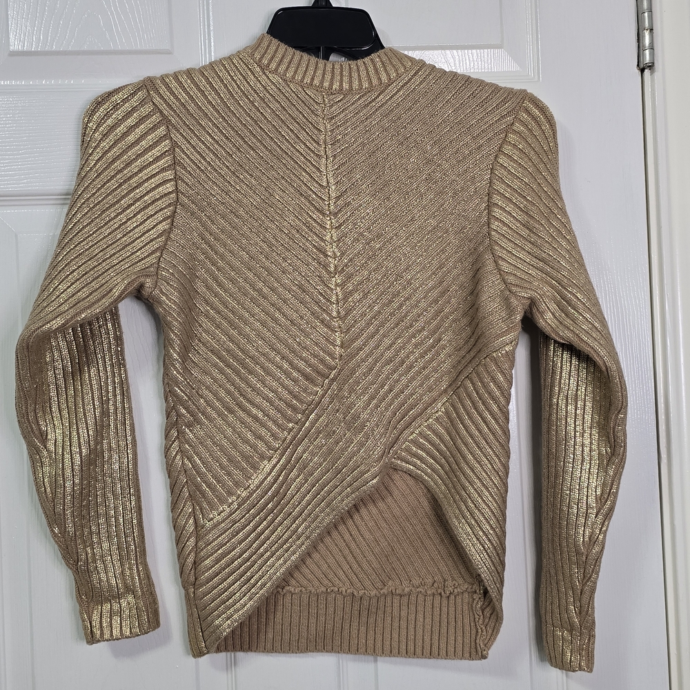 Gold Ribbed Sweater